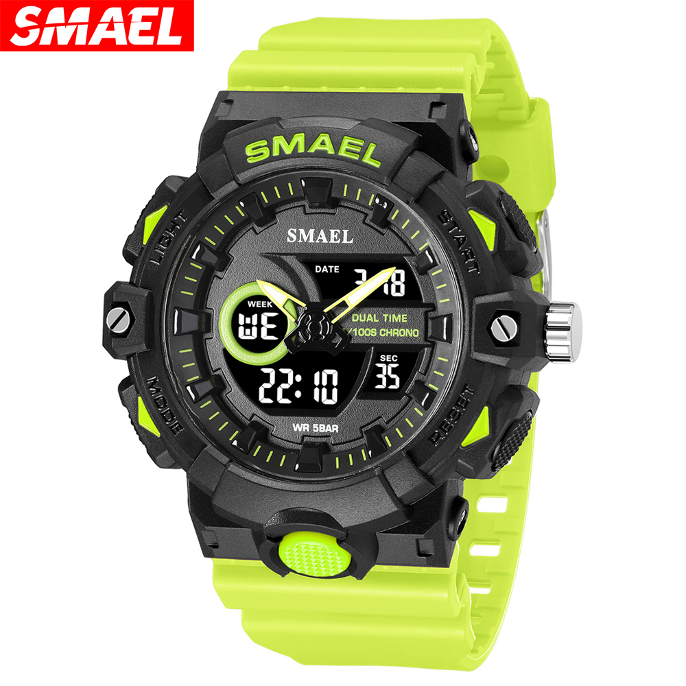 Minimalist Thin Watch - SMAEL Multifunctional LED Light Digital Sport