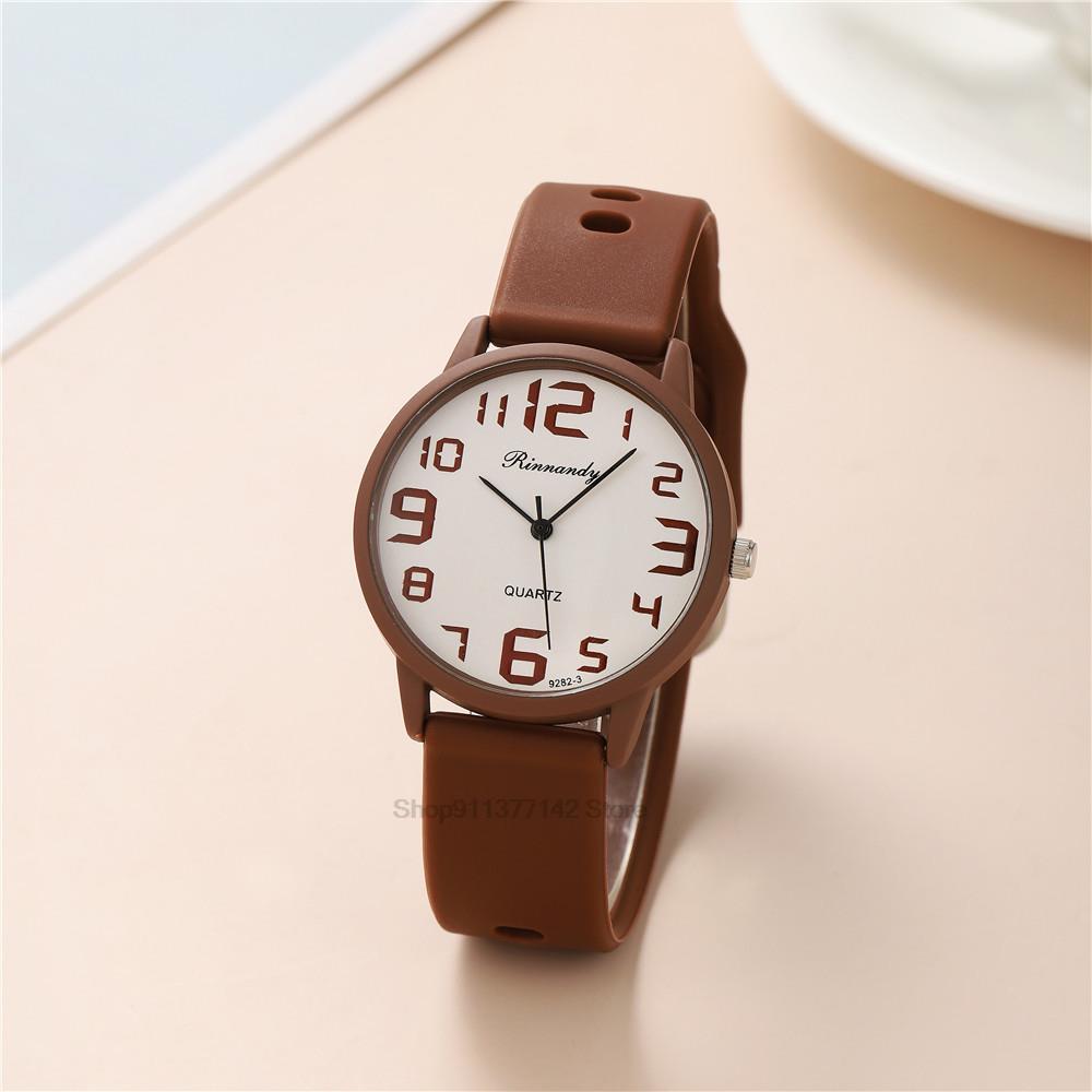 Minimalist Thin Watch - Women Fashion Silicone Watches Set Minimalist